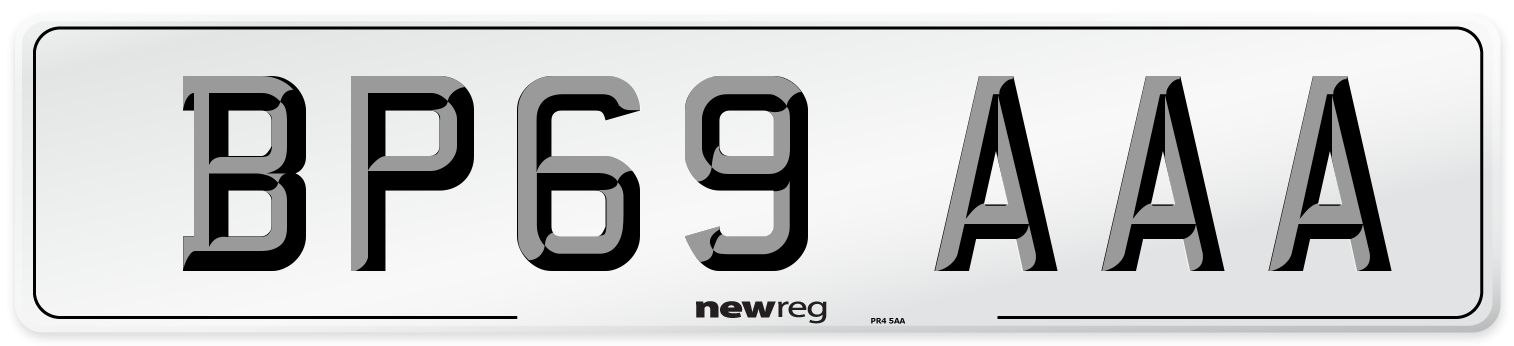 BP69 AAA Number Plate from New Reg